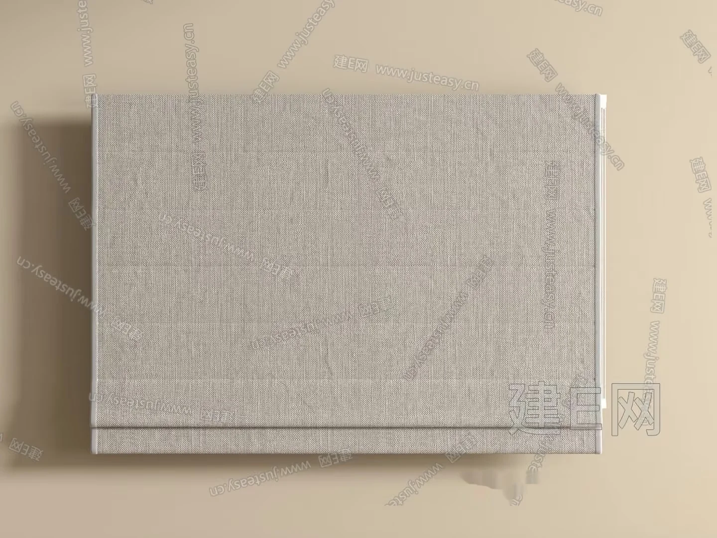 A Light-Colored Fabric Window Blind 3D Model – 11831 – VRAY Render