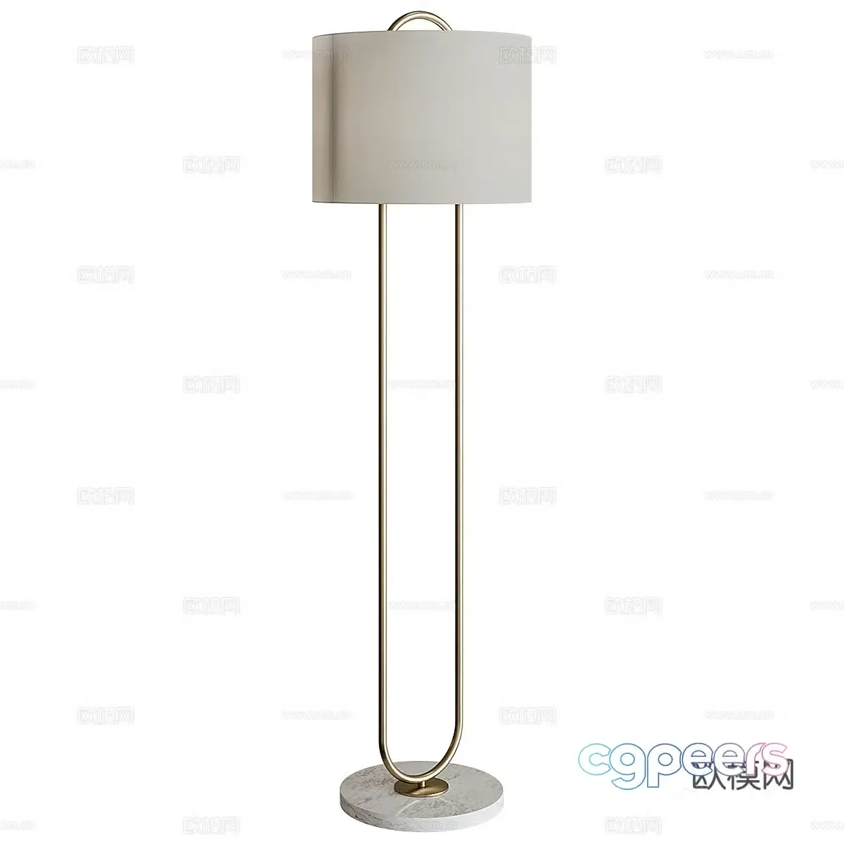 Modern light luxury Mateo floor lamp 3d model
