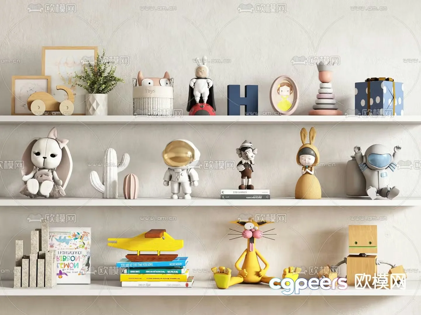 Children’s decorations toys dolls 3d model