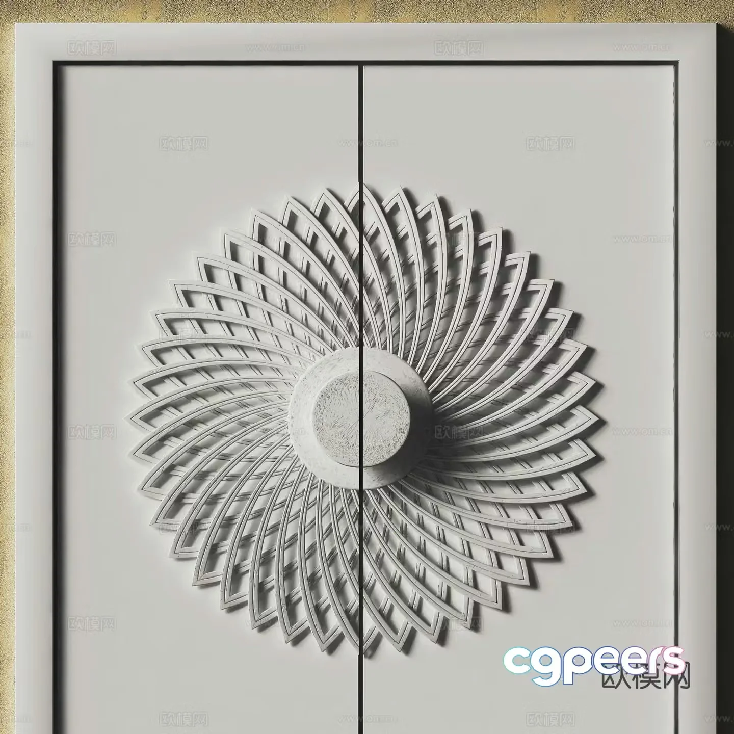 Modern abstract painting three-dimensional painting decorative painting 3D model