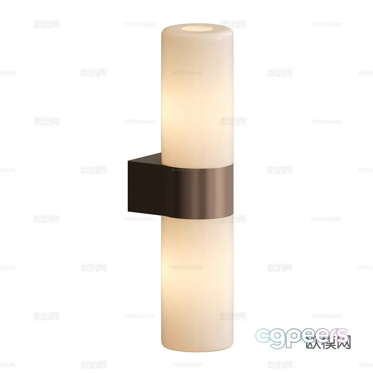 Modern light luxury translucent stone decorative wall lamp 3D model
