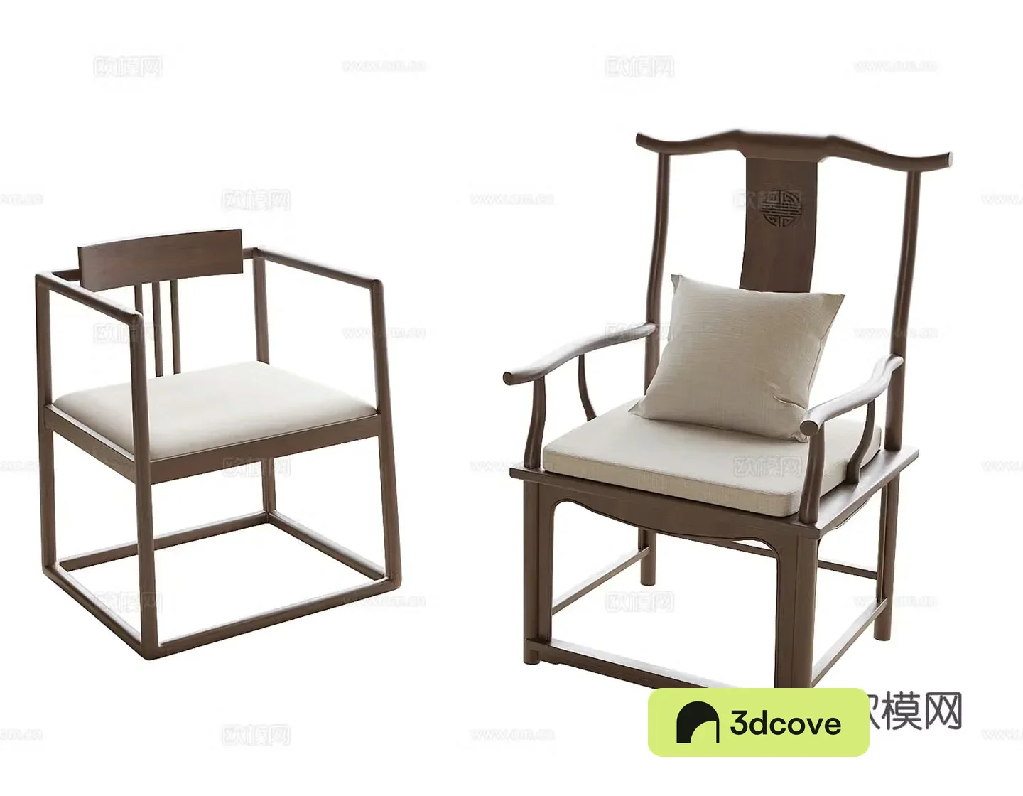 Chinese tea chair single chair leisure chair dining chair