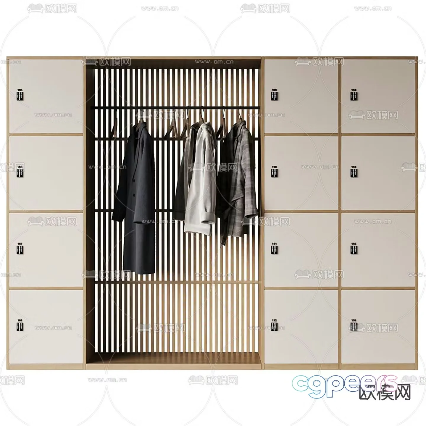 Storage cabinet Storage cabinet Wardrobe 3d model