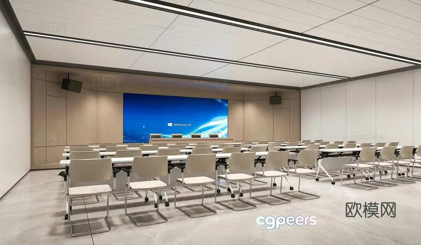 Modern conference room 3d model