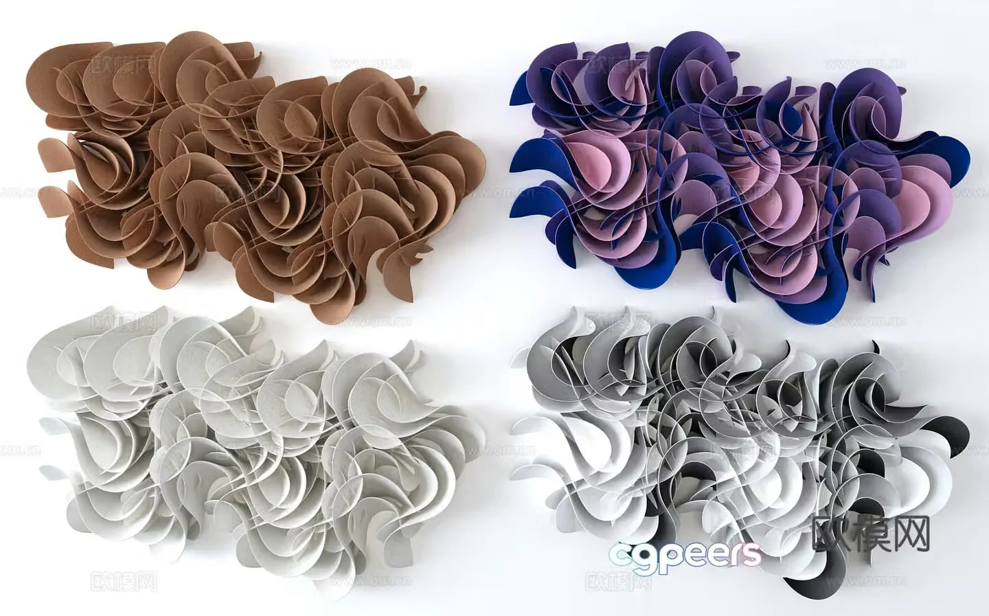 3D wall decoration model