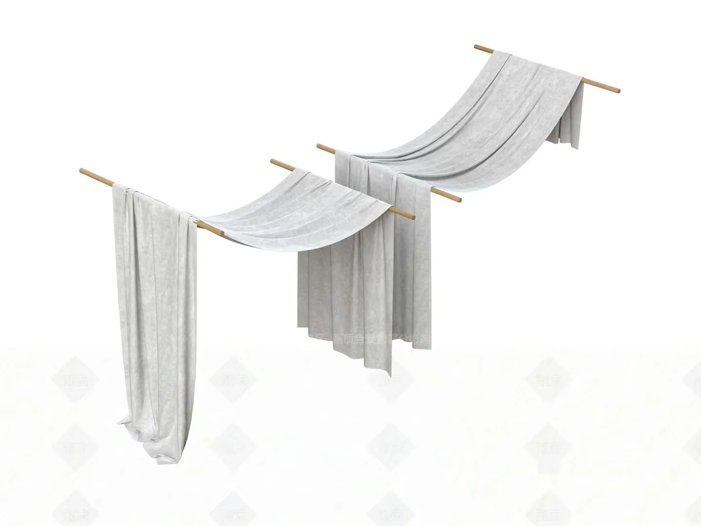 A White Towel 3D Model – 13695 – VRAY Render