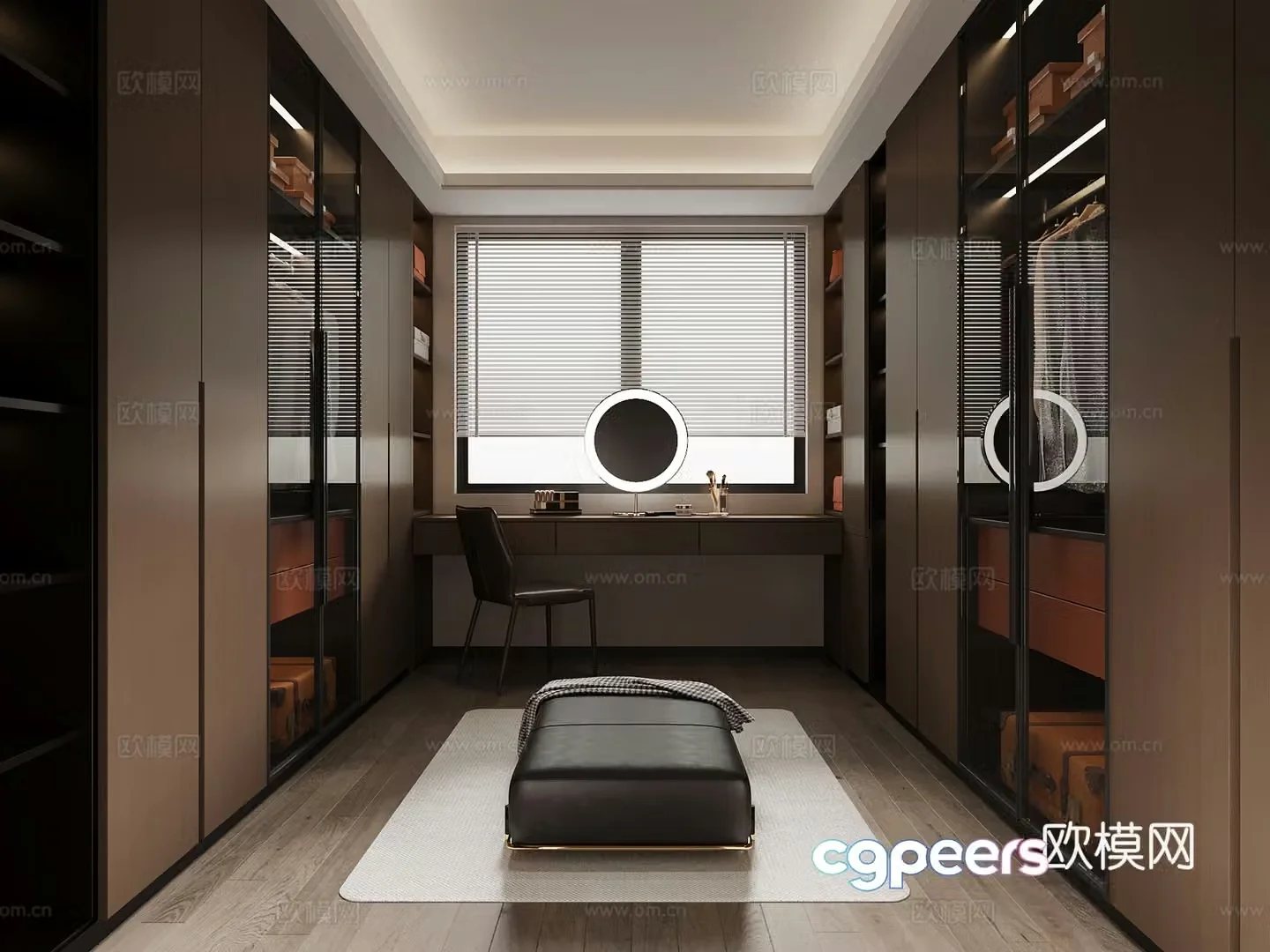 Italian cloakroom wardrobe 3d model