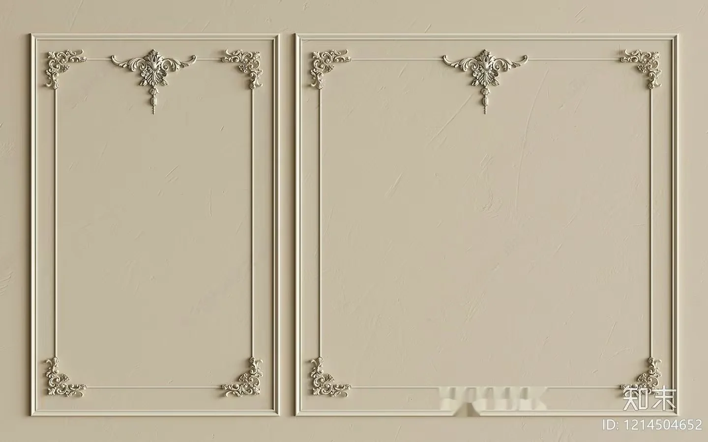 Two Decorative Wall Frames 3D Model – 11602 – VRAY Render