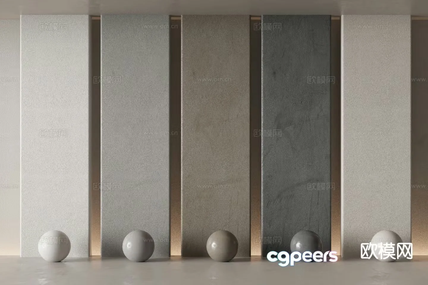 Modern texture paint latex paint cement paint art paint 3d model
