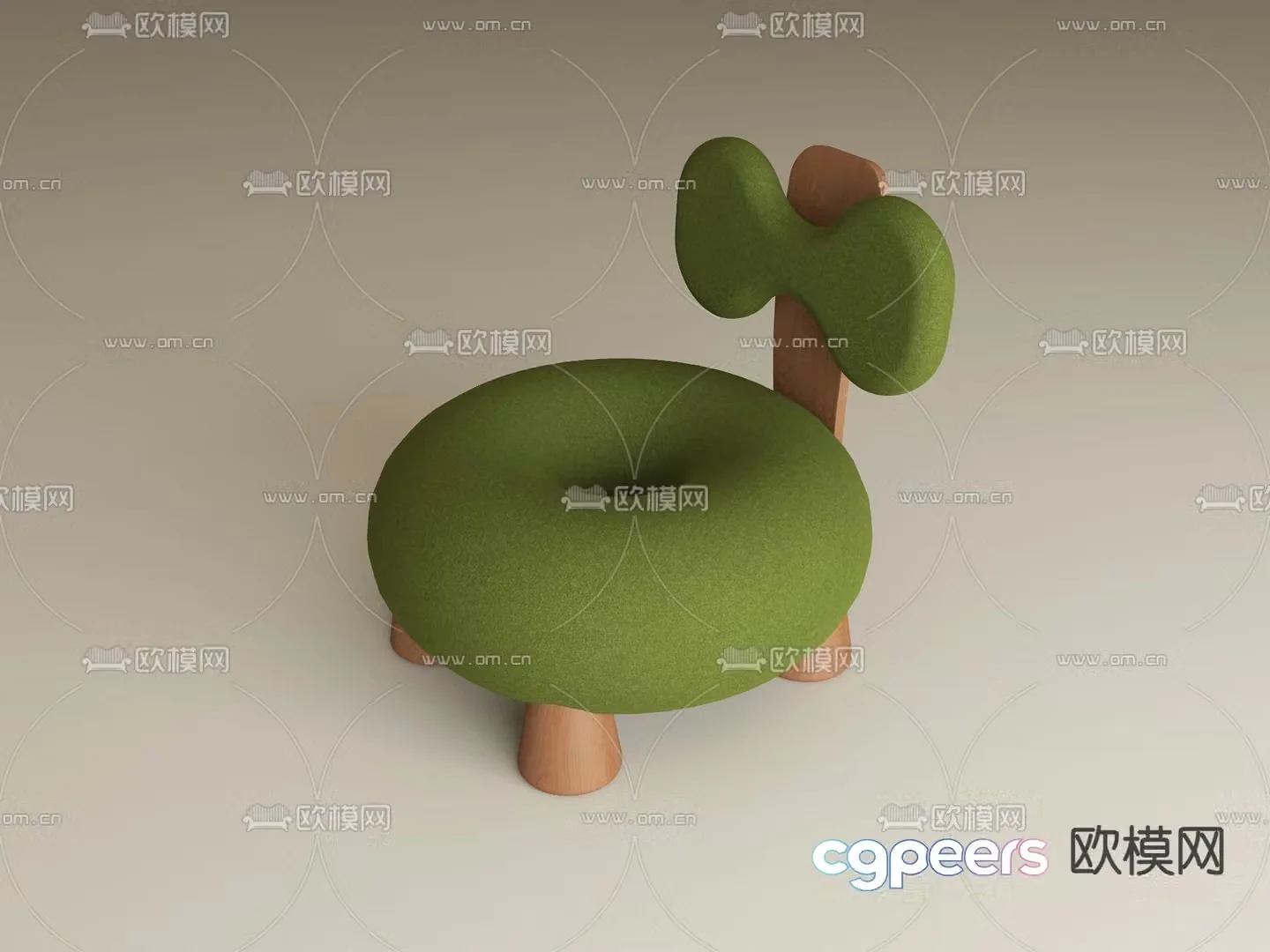 Butterfly chair children’s chair 3d model