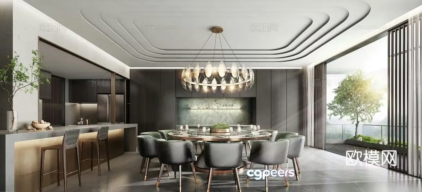 Italian restaurant 3d model