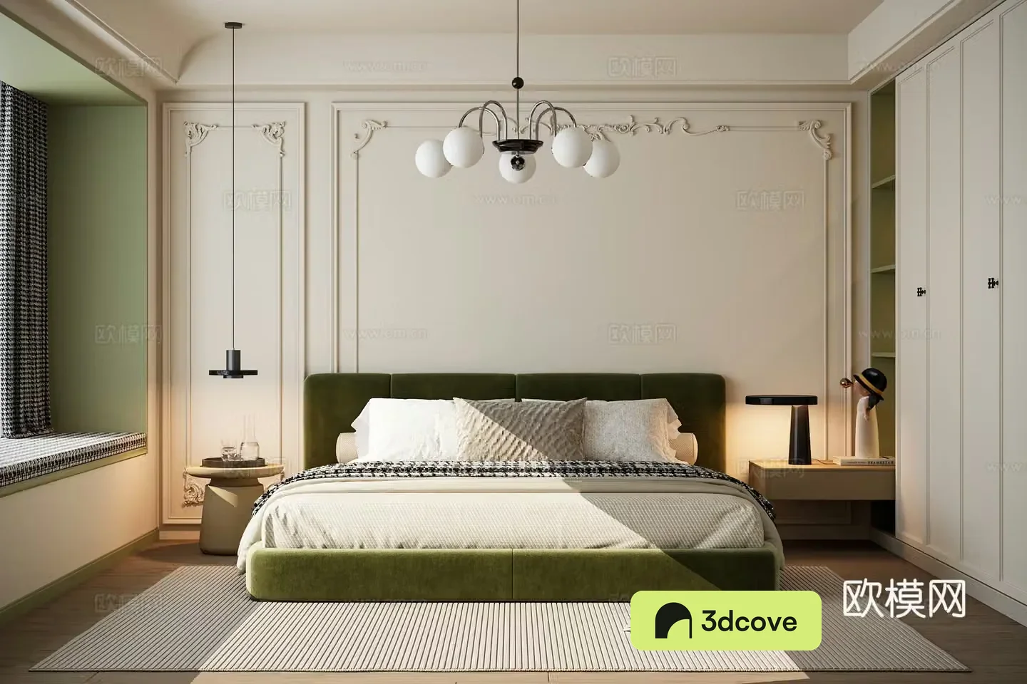 Modern French bedroom