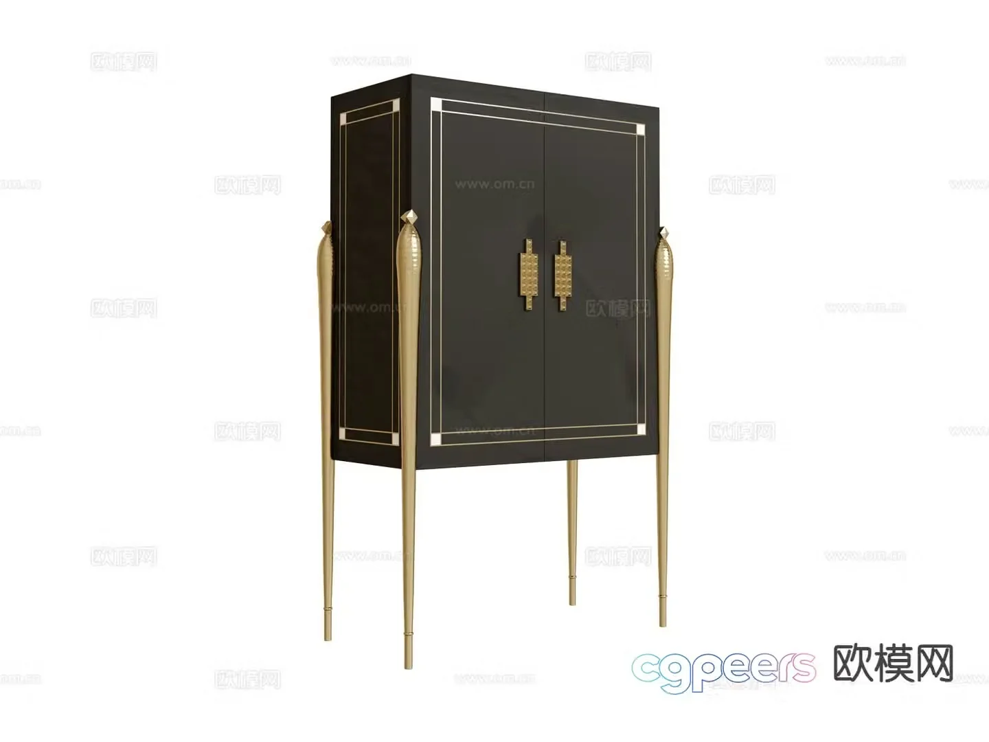 visionnaire wine cabinet high cabinet 3d model