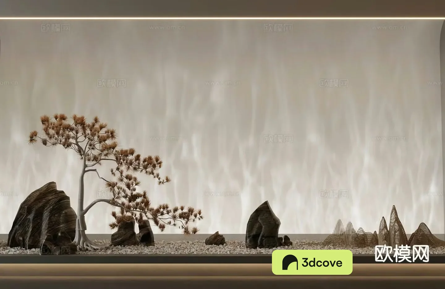 New Chinese style courtyard landscape