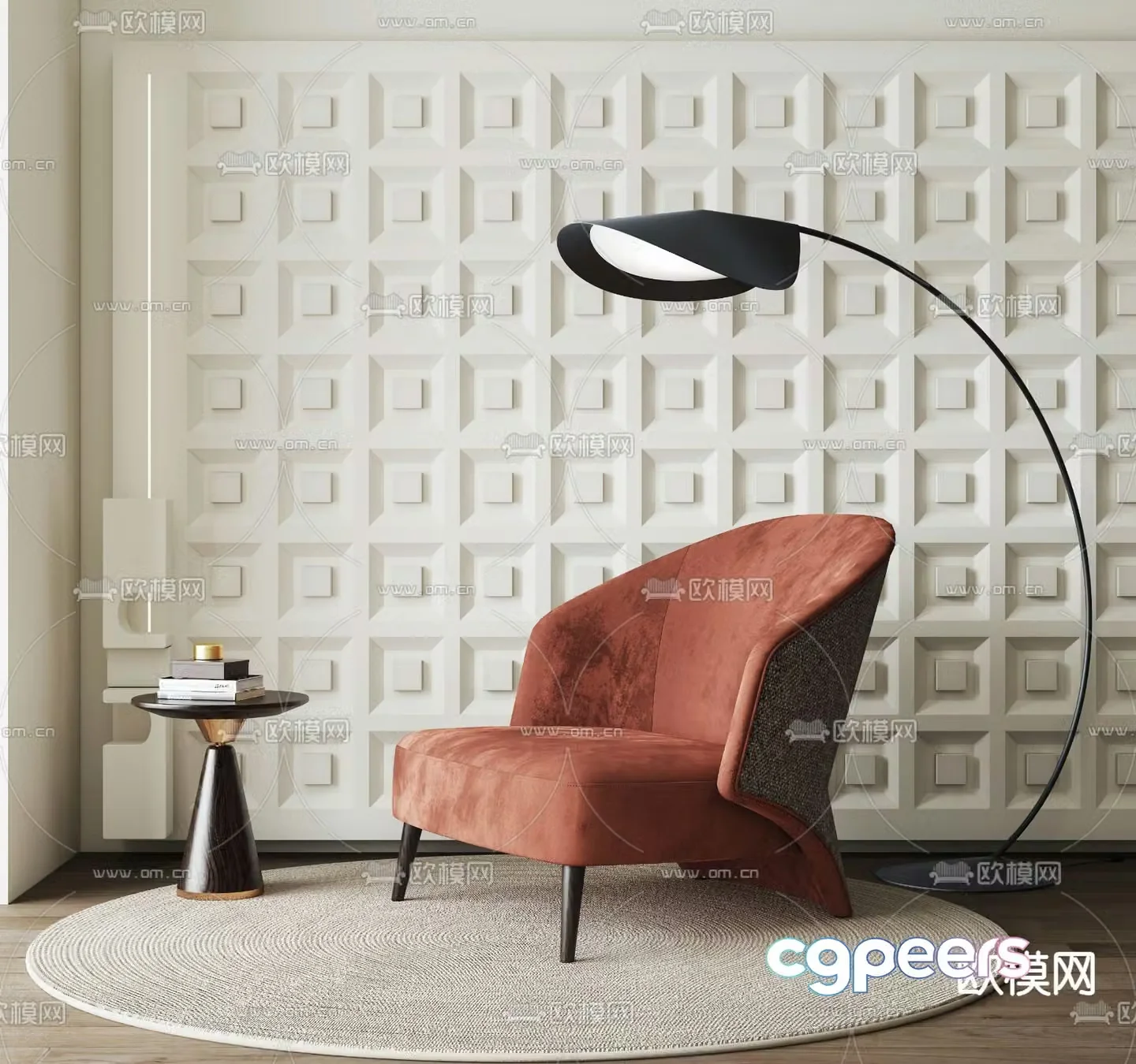 Modern leisure chair sofa chair 3d model