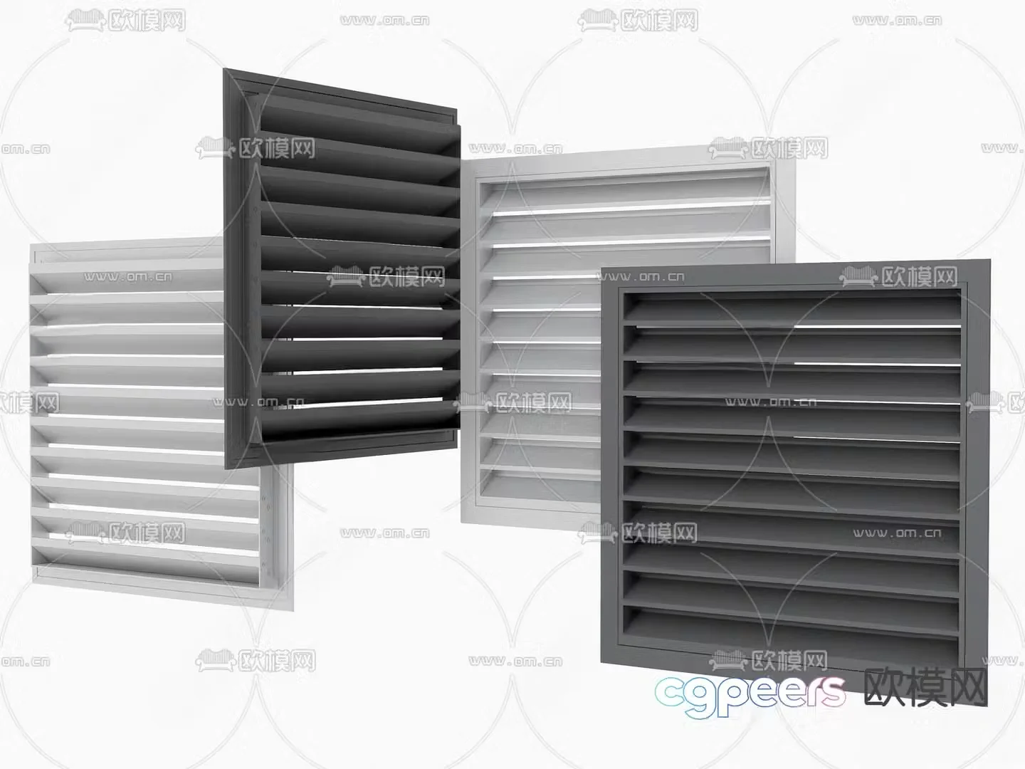 Window blinds 3d model