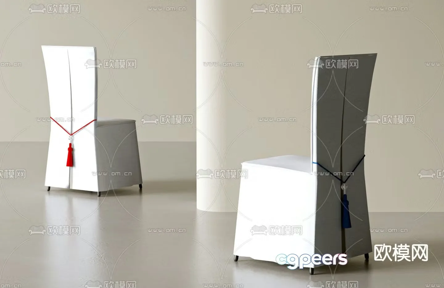 banquet chair restaurant chair 3d model