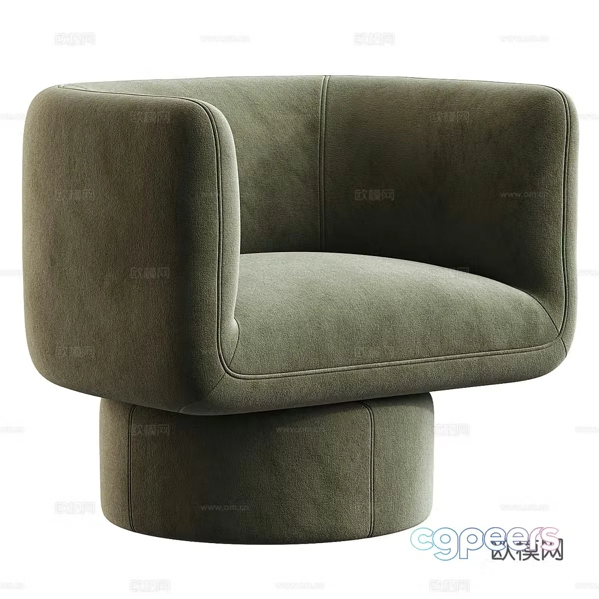 Casual sofa 3d model
