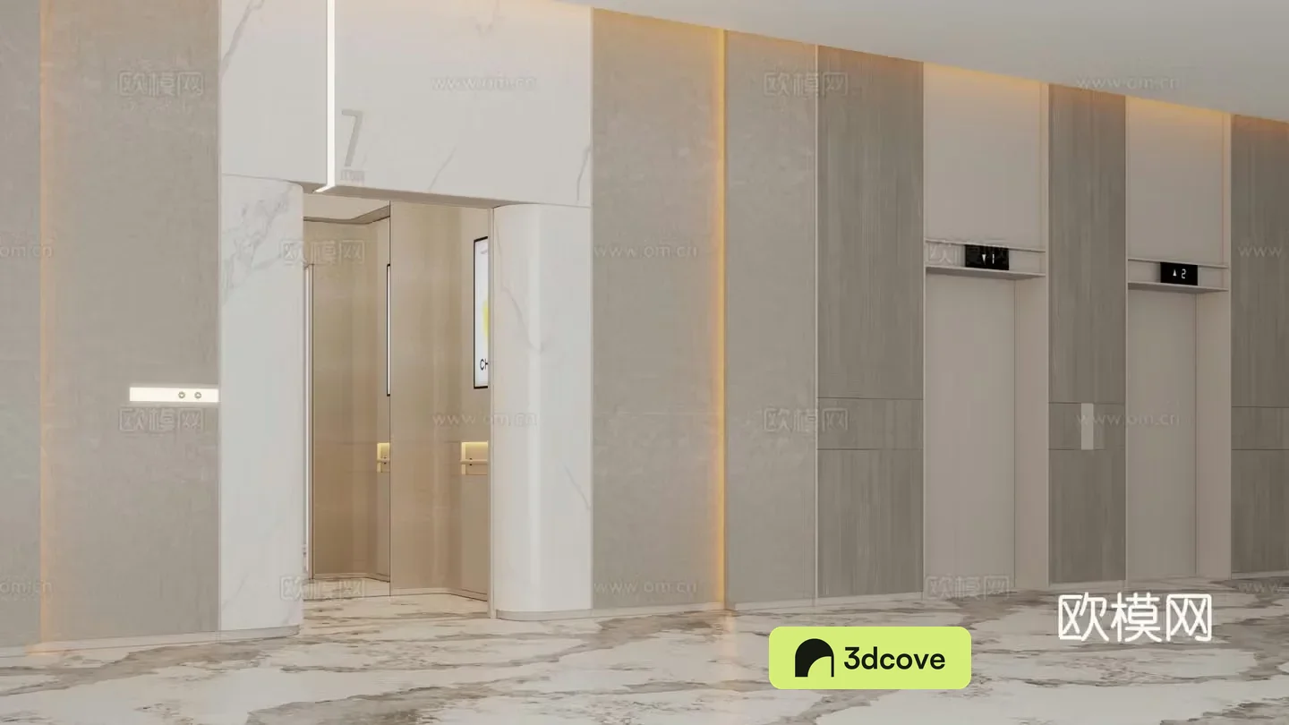 Elevator hall Stair hall Commercial hall
