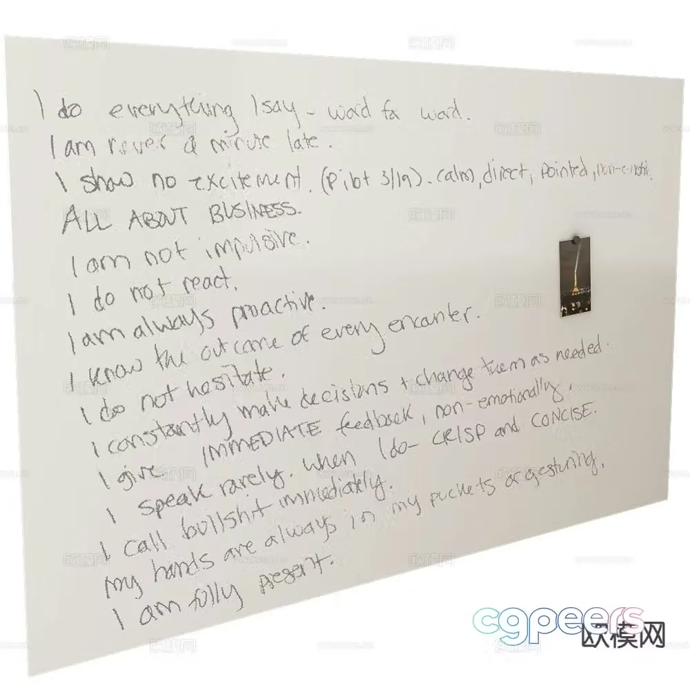 CHAT BOARD drawing board exhibition board whiteboard 3d model