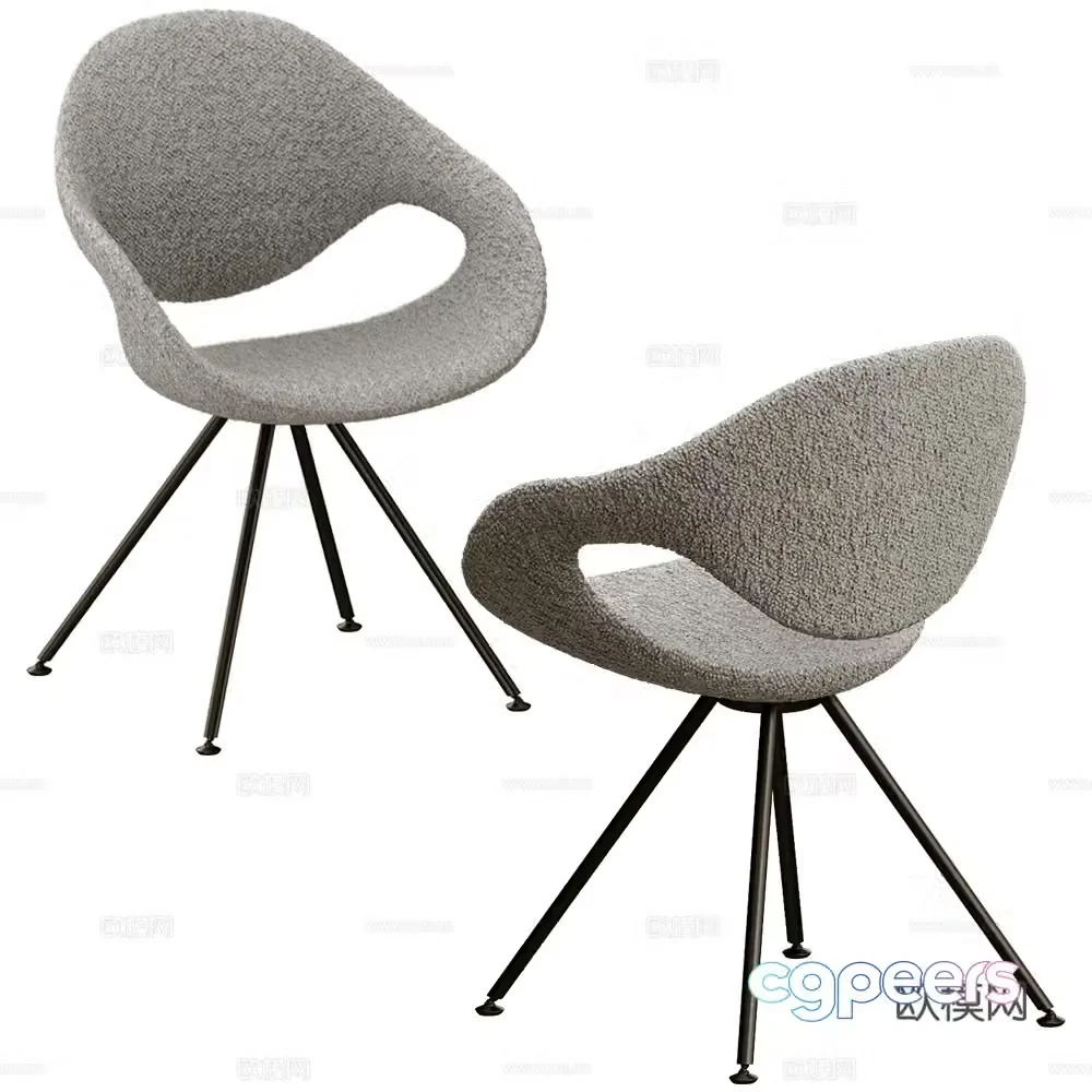 Tonon Italia single chair dining chair 3d model