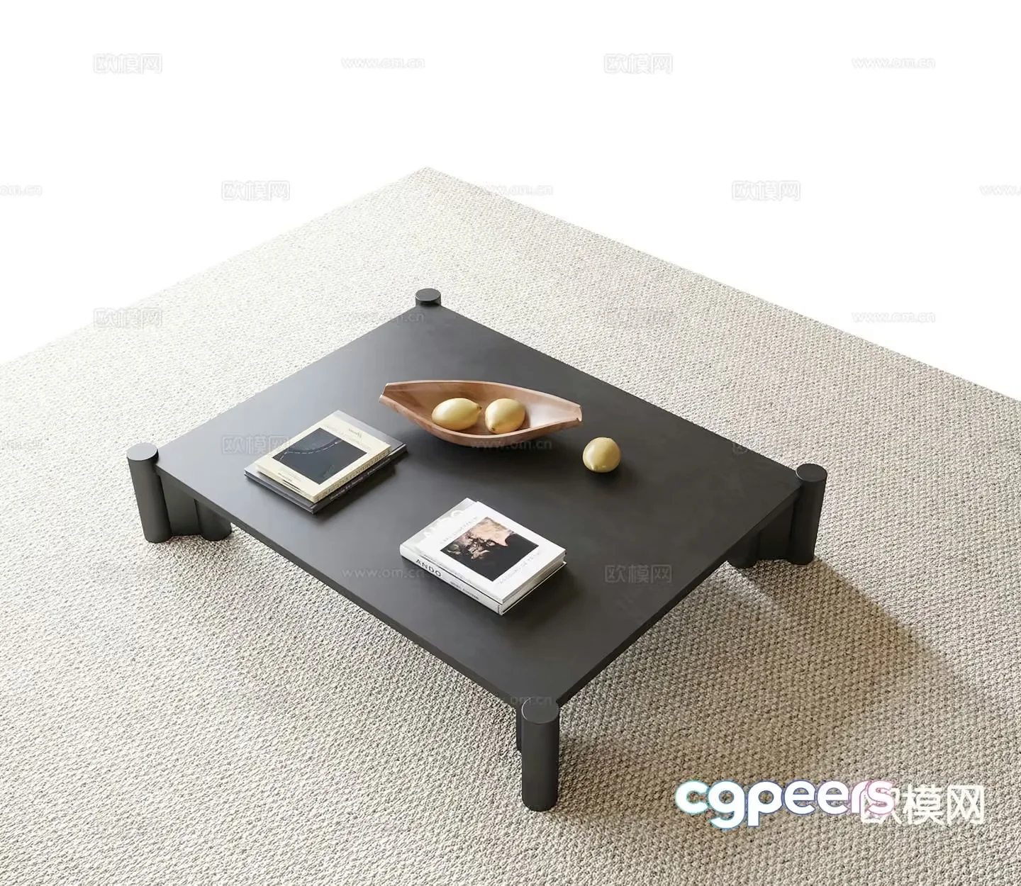 Modern Minimalist Coffee Table 3D Model – 2183 – VRAY Render