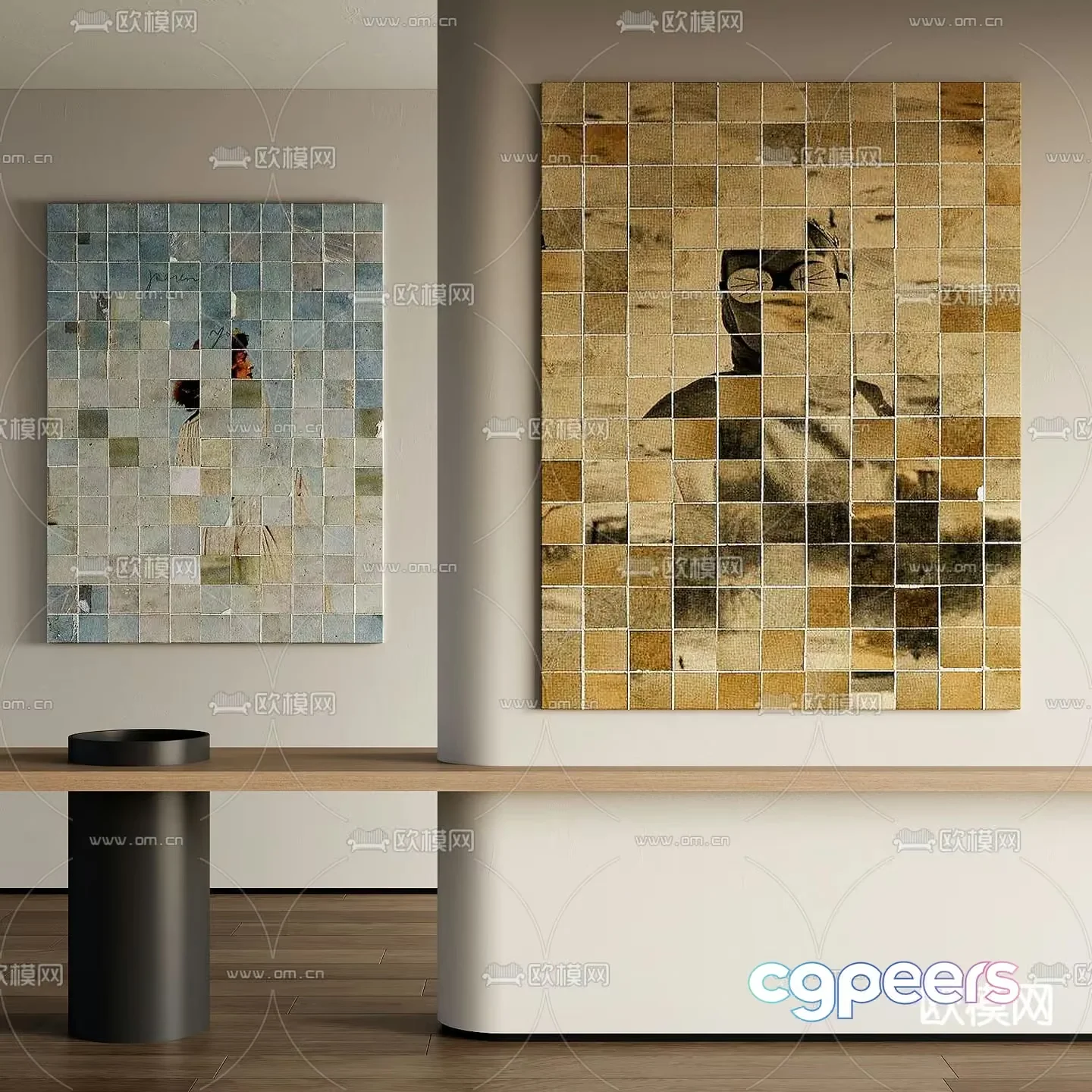 Modern Living Room 3D Model – 16320 – VRAY Render