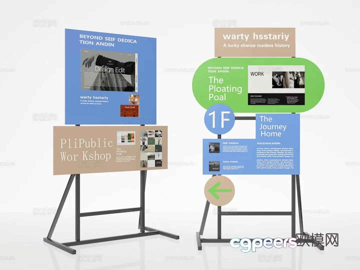 Billboard 3d model