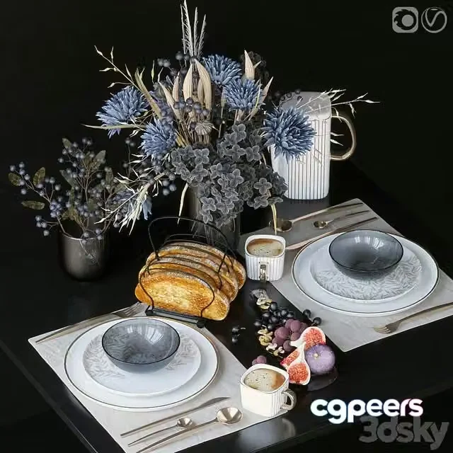 3ds Max Free – Table setting 65