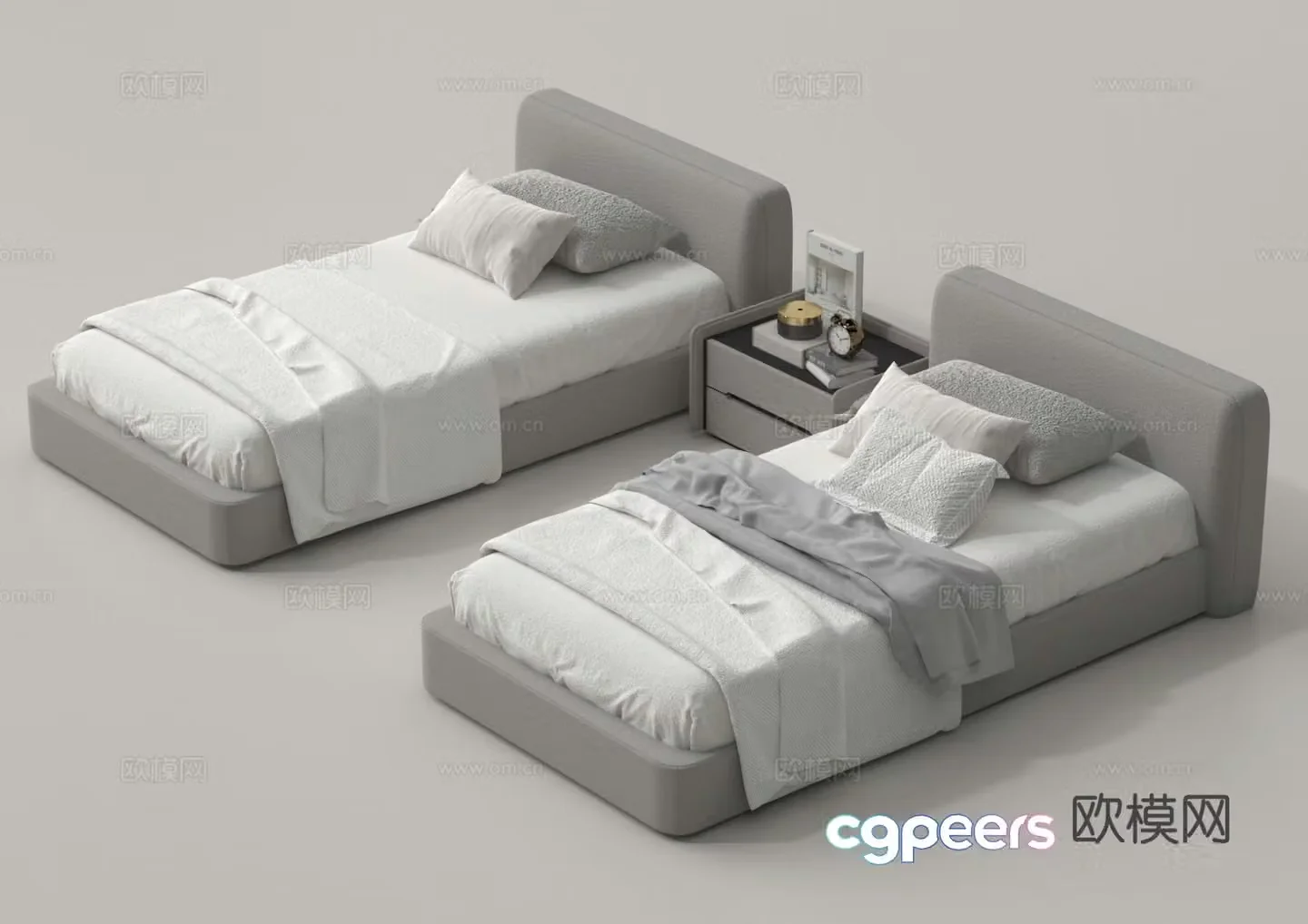 Single bed 3d model