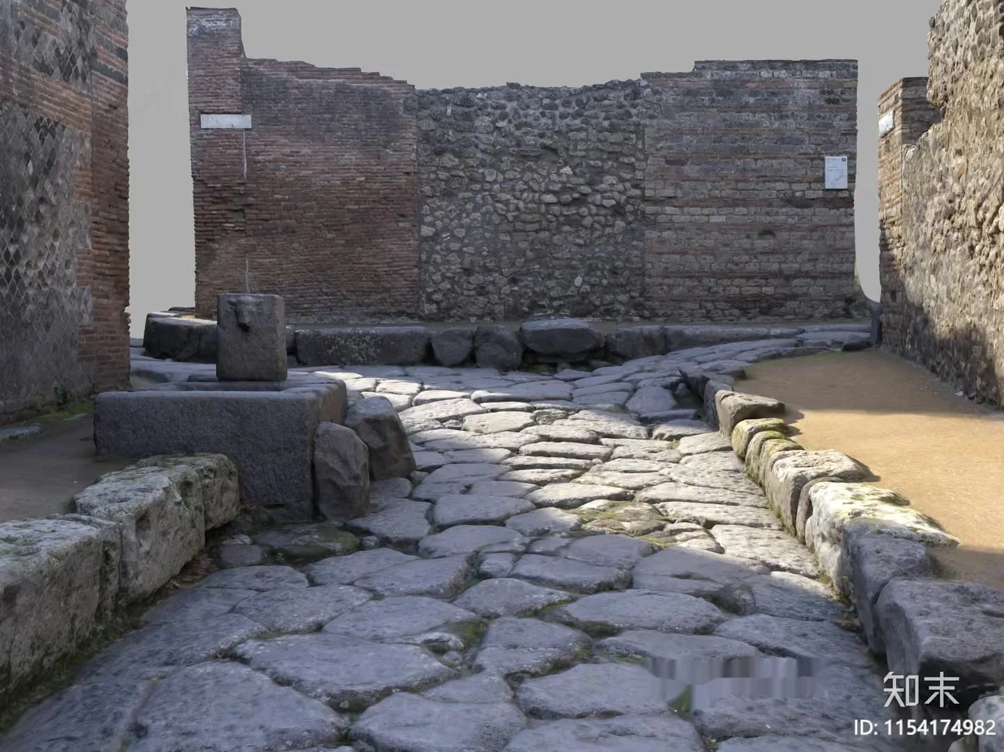 Ancient Stone Road 3D Model – 16789 – VRAY Render