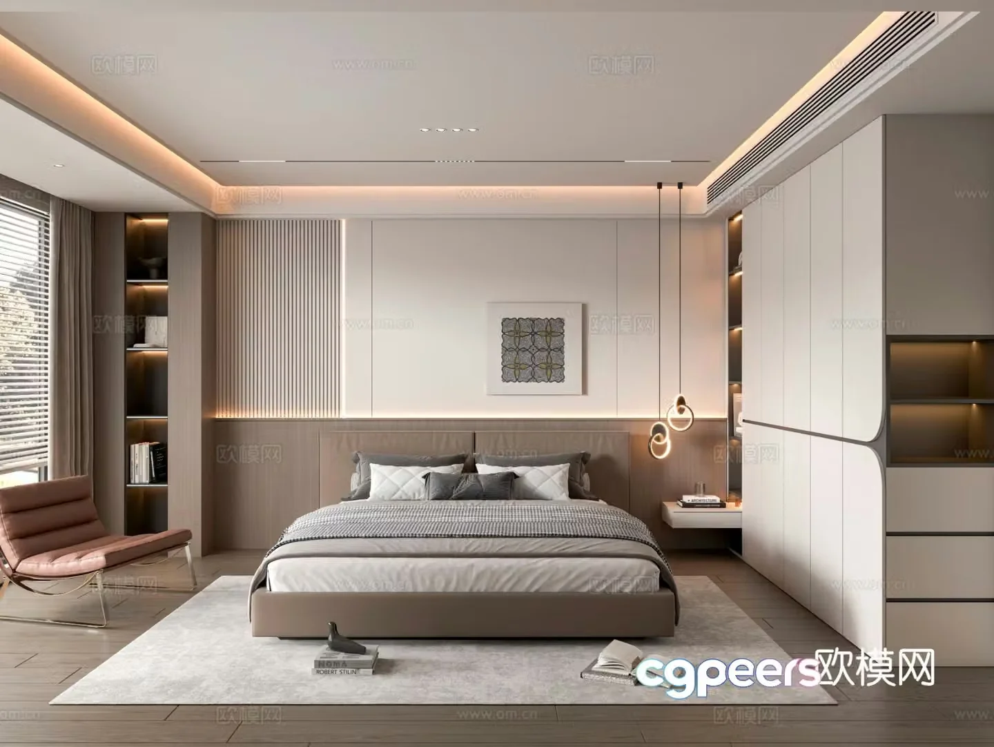 Modern Italian bedroom Home bedroom 3d model