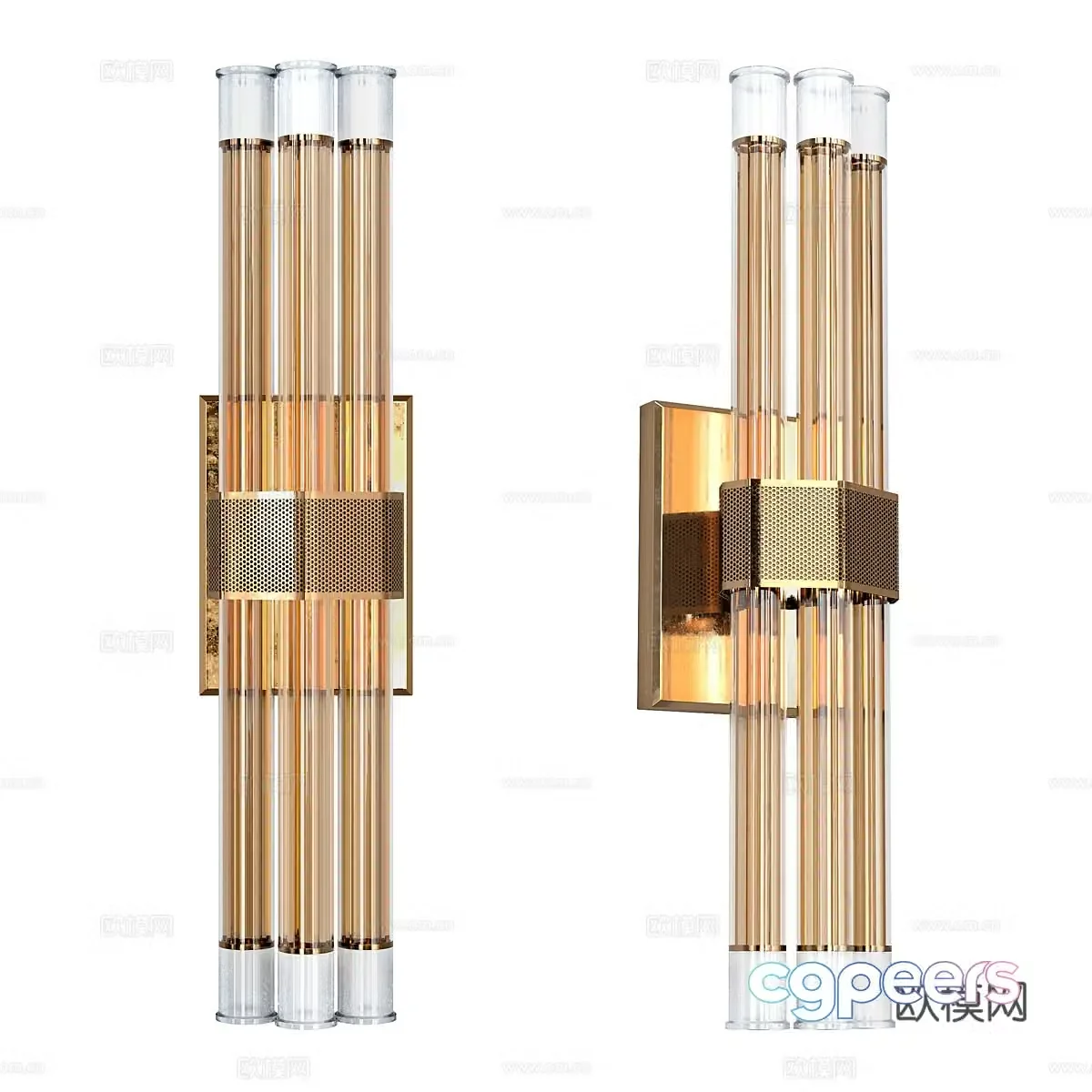 New Chinese wall light 3D model