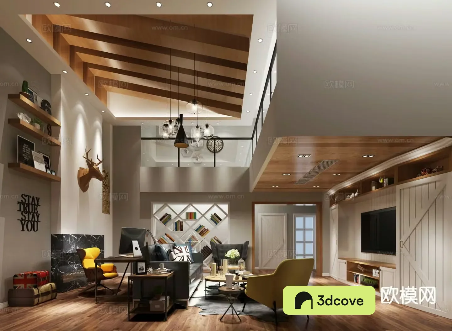 Nordic villa living room