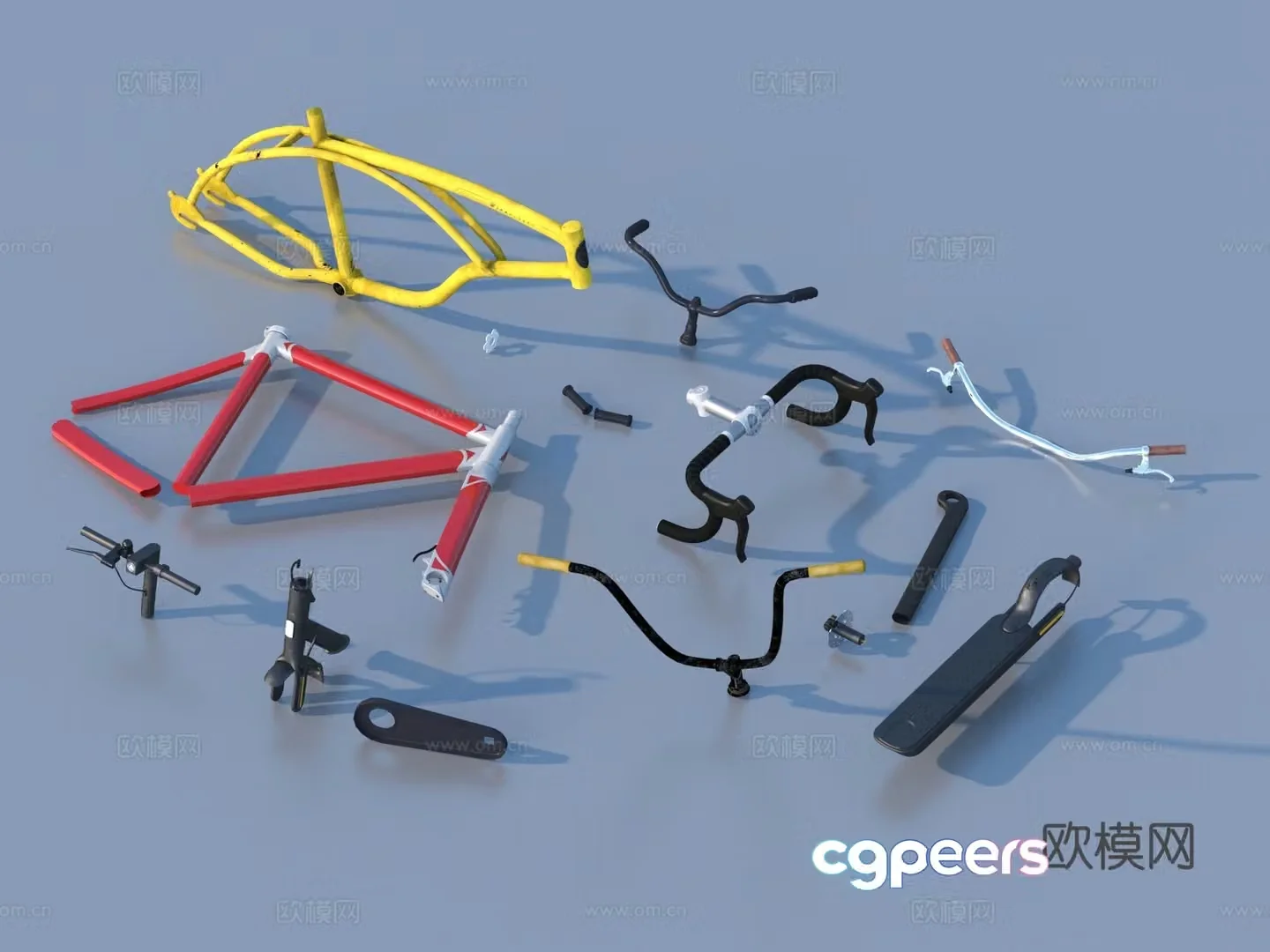 Hardware Industrial parts Bicycle parts 3D model