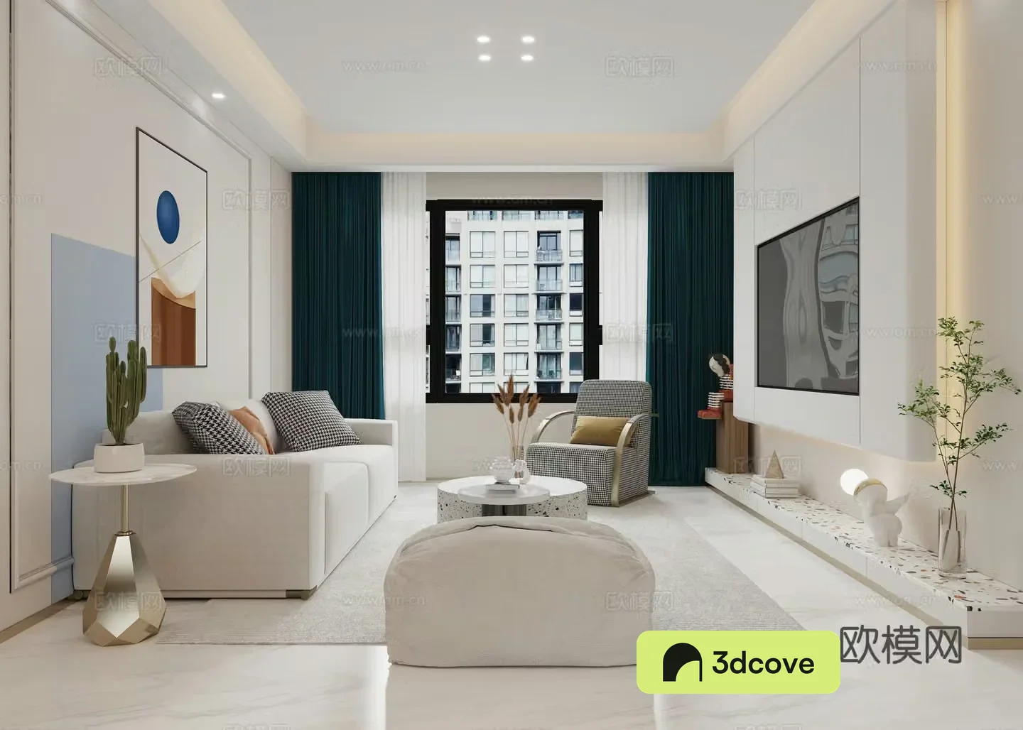 Nordic living and dining room