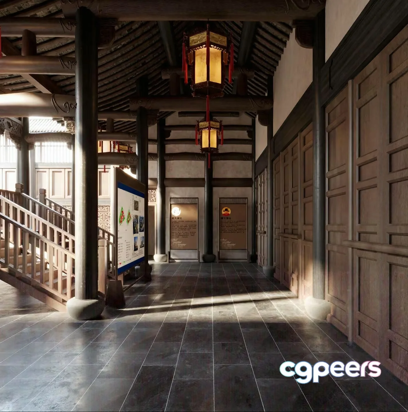 Traditional Asian Building 3D Model – 23028 – CORONA Render