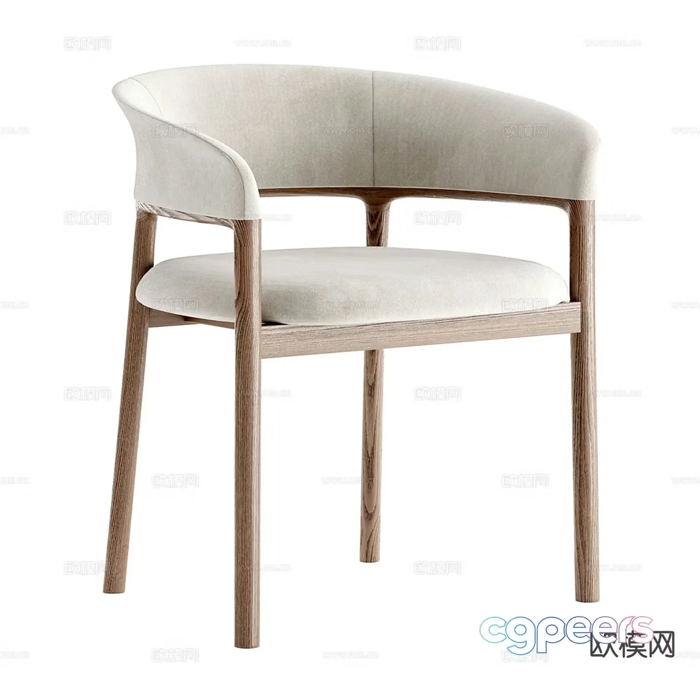 Bross Italy modern chair dining chair 3d model