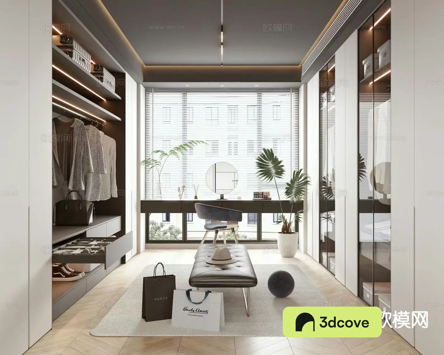Modern cloakroom