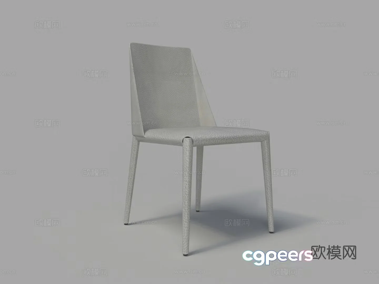 Modern leather chair lounge chair 3d model