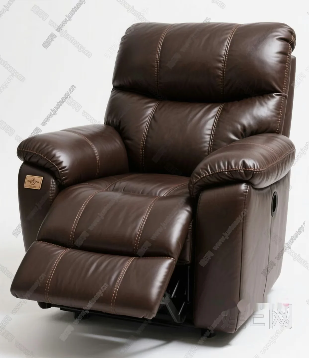 Brown Leather Recliner 3D Model – 14006 – VRAY Render