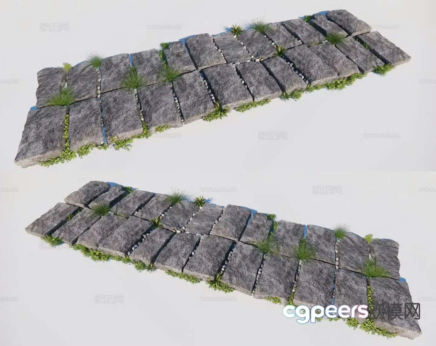 New Chinese style Tingbu 3D model