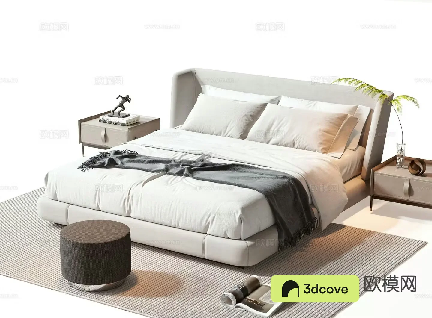 Modern double bed
