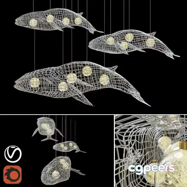 3ds Max Free – Chandelier Whales