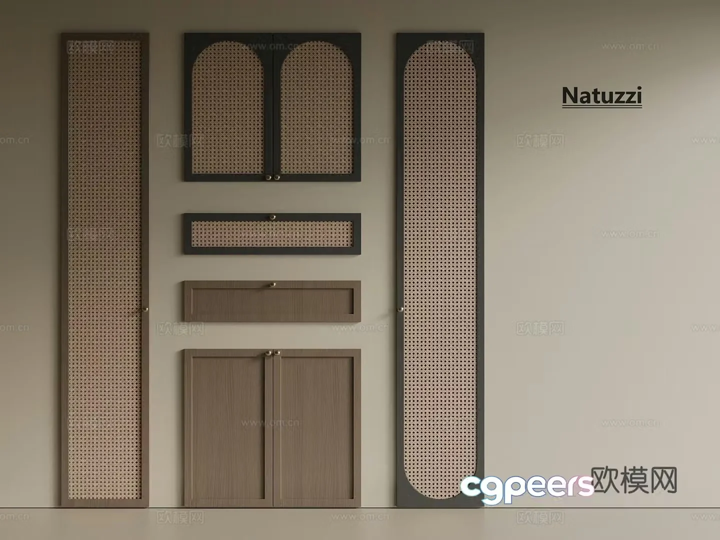 Middle Ages Wasabi Cabinet Door Door Panel Wardrobe Door Shoe Door Wine Door Cabinet Door Cabinet Door 3D Model