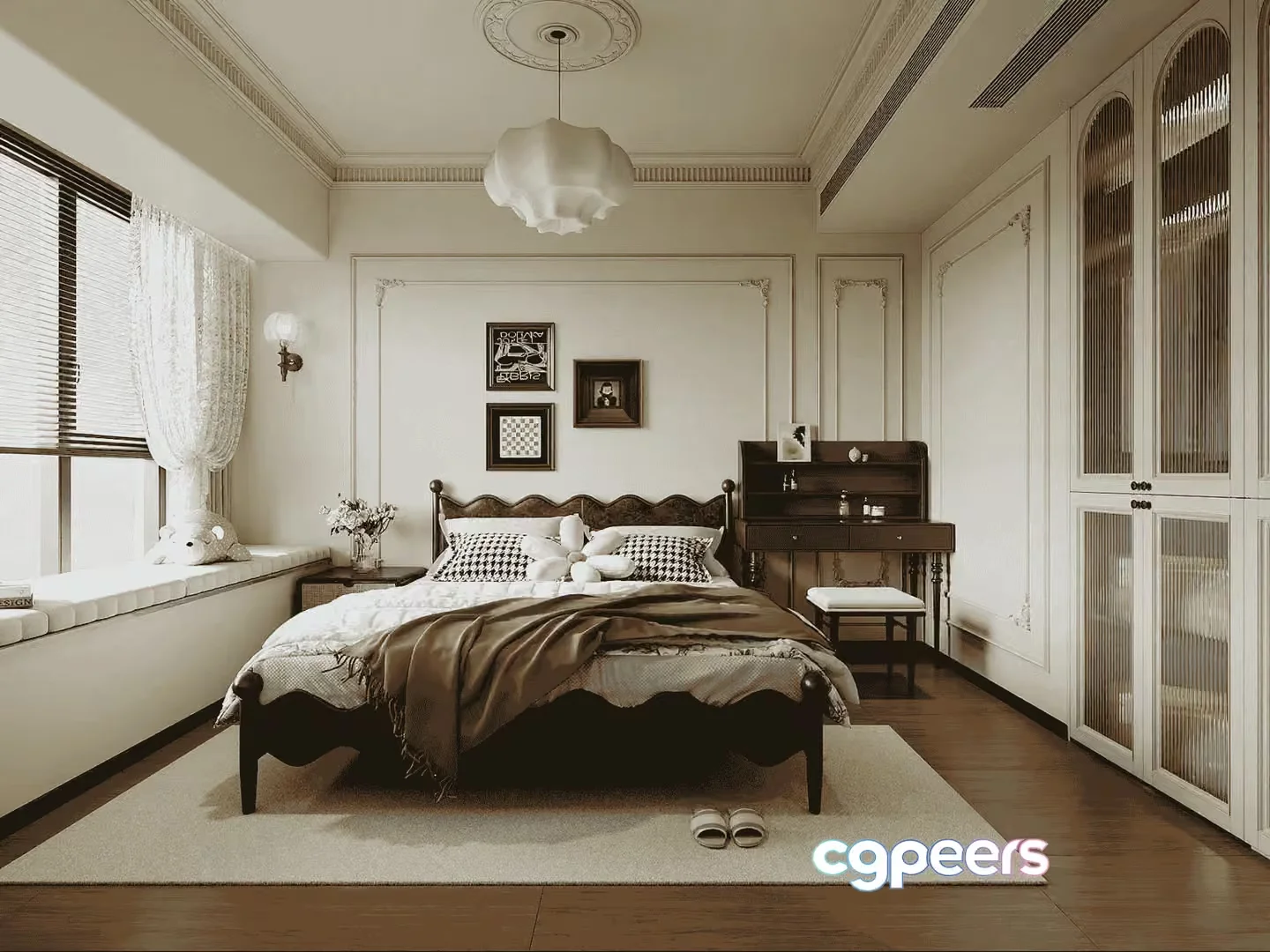 Cozy Bedroom 3D Model – 10172 – VRAY Render