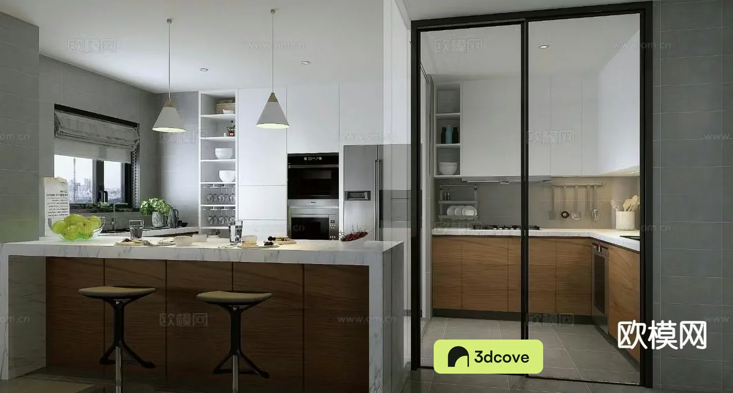 Modern open kitchen