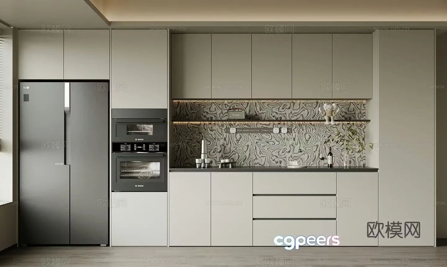 Modern sideboard 3D model
