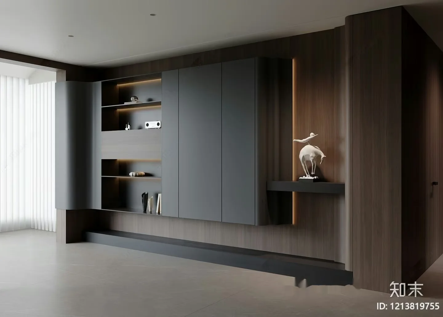 Modern Display Cabinet 3D Model – 21900 – VRAY Render