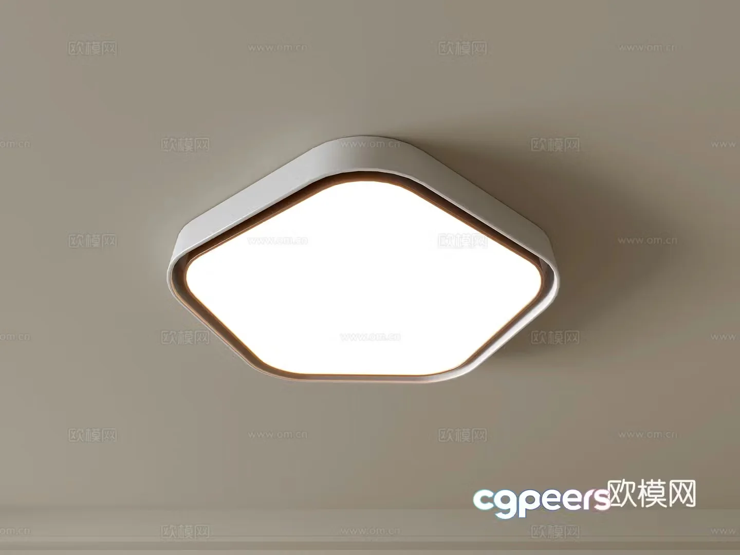 Modern ceiling lamp Geometric ceiling lamp Bedroom lamp Artistic shaped lamp Fashion living room lamp 3D model